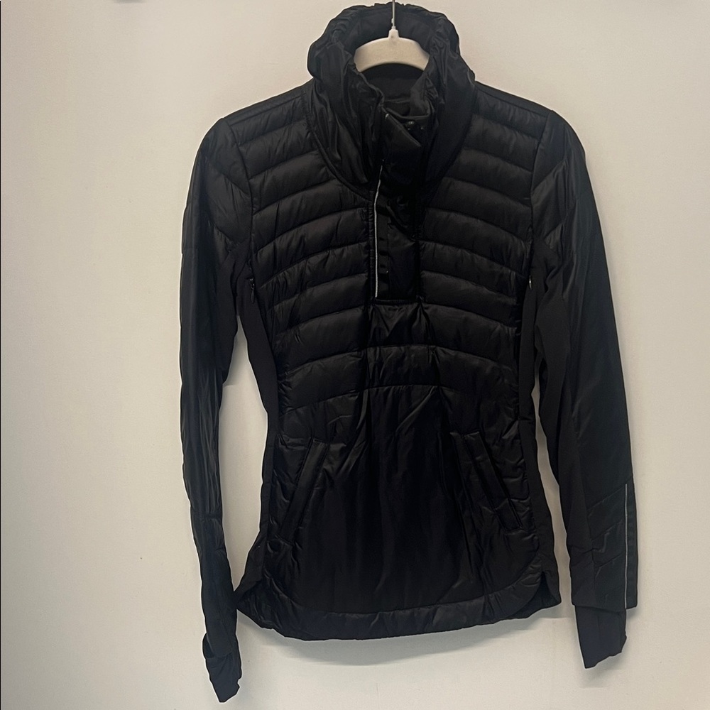 lululemon Black Puffer Pull Over Jacket